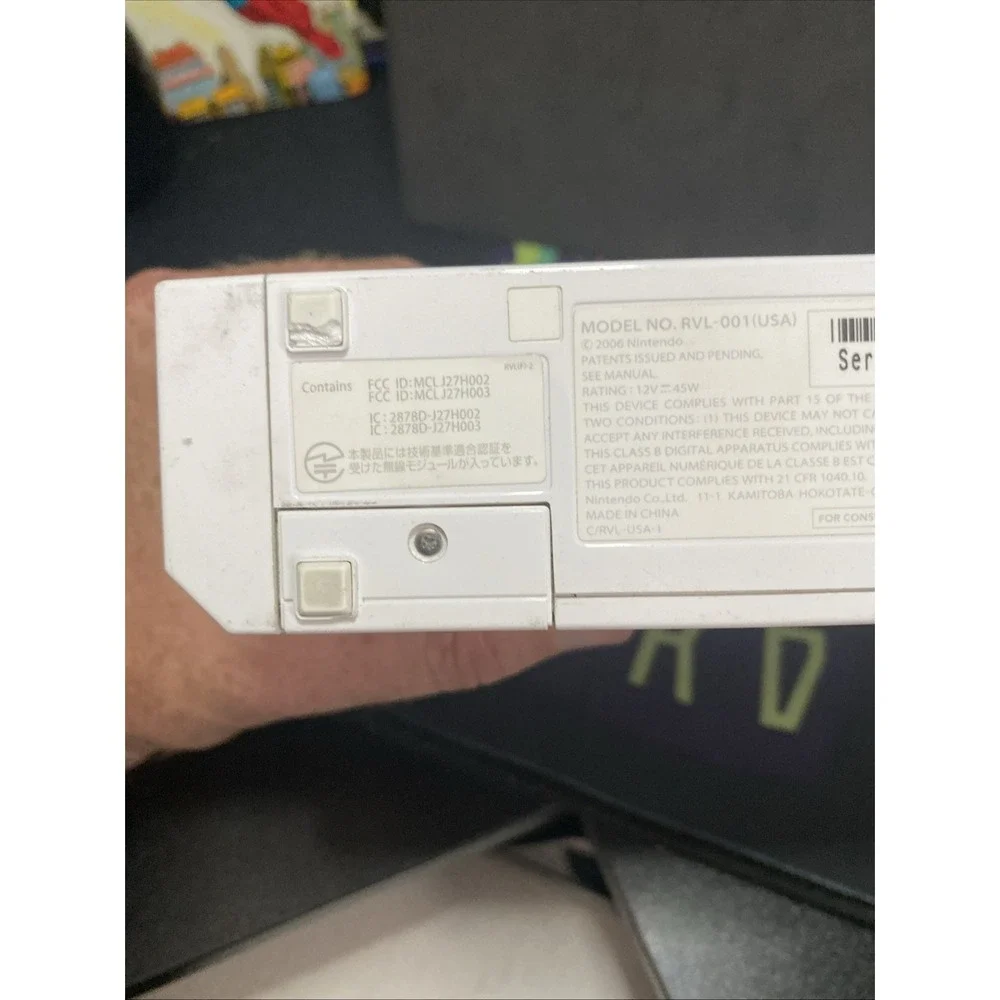 Nintendo Wii Console Only RVL-001 For Parts Or Repair Powers On A1 1